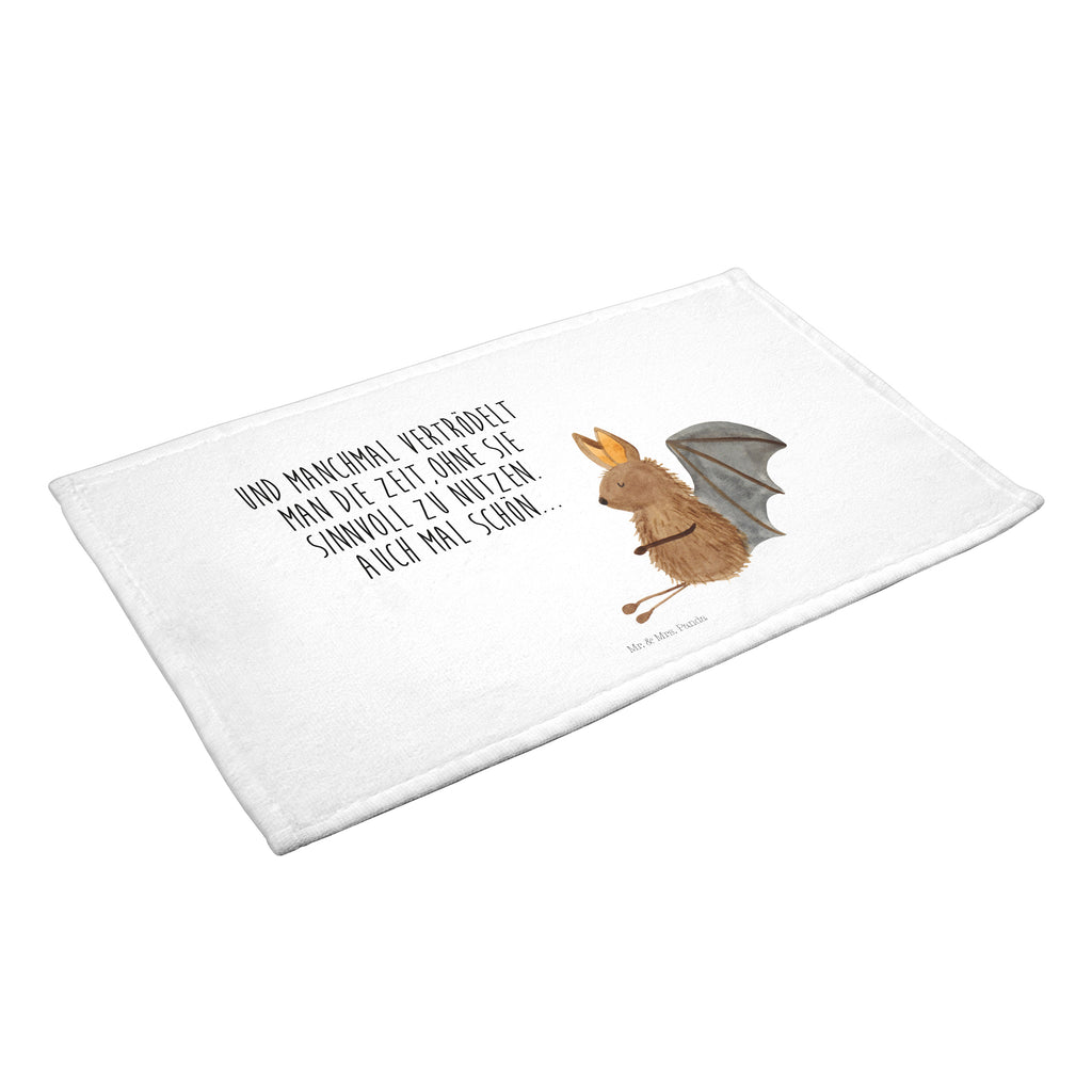 Gäste Handtuch Fledermaus sitzend Gästetuch, Reisehandtuch, Sport Handtuch, Frottier, Kinder Handtuch, Tiermotive, Gute Laune, lustige Sprüche, Tiere, Fledermaus, Fledermäuse, Motivation, entspannen