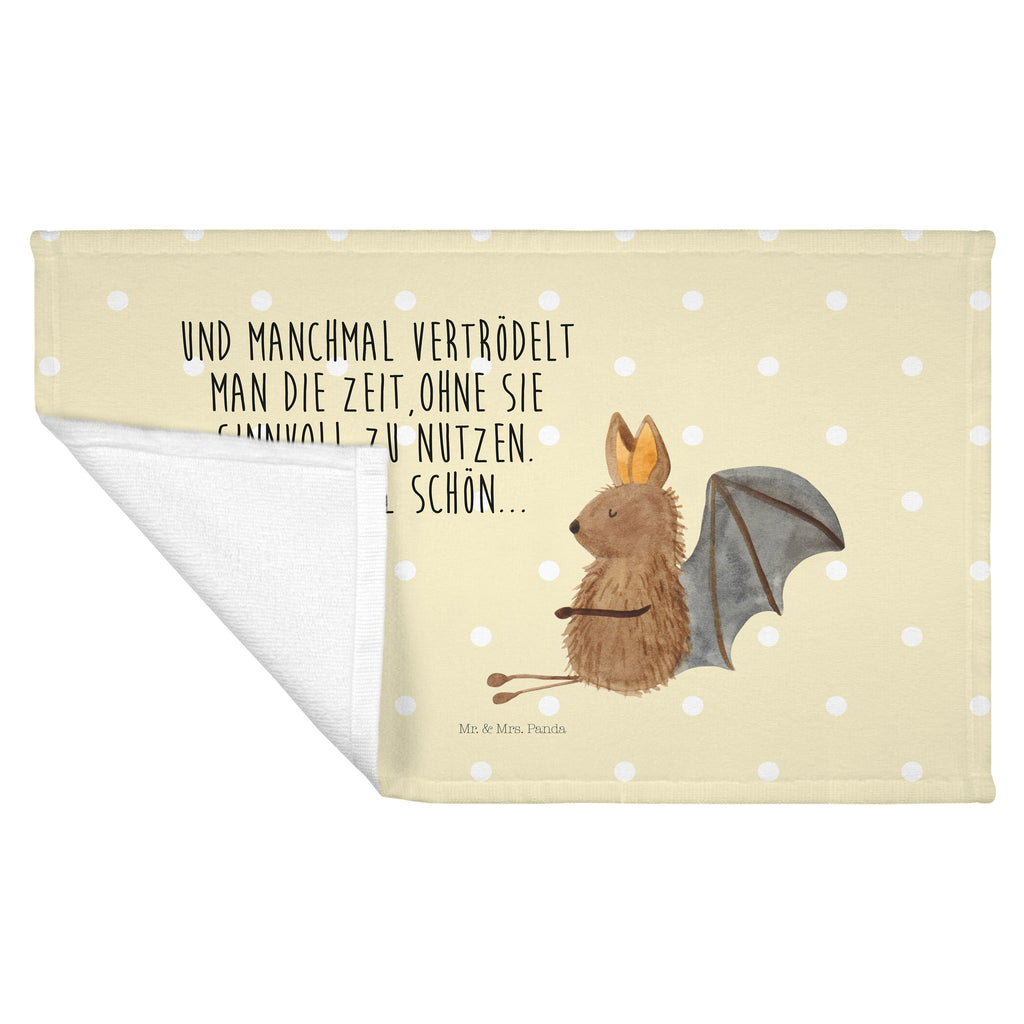 Gäste Handtuch Fledermaus sitzend Gästetuch, Reisehandtuch, Sport Handtuch, Frottier, Kinder Handtuch, Tiermotive, Gute Laune, lustige Sprüche, Tiere, Fledermaus, Fledermäuse, Motivation, entspannen