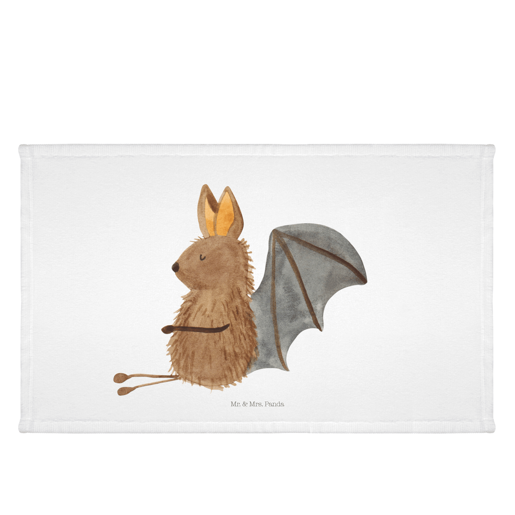Gäste Handtuch Fledermaus sitzend Gästetuch, Reisehandtuch, Sport Handtuch, Frottier, Kinder Handtuch, Tiermotive, Gute Laune, lustige Sprüche, Tiere, Fledermaus, Fledermäuse, Motivation, entspannen