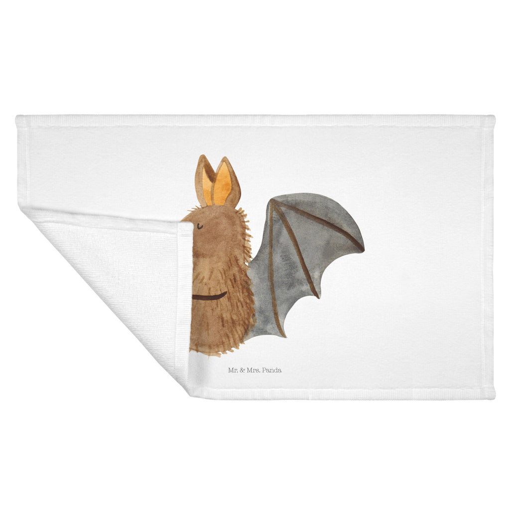 Gäste Handtuch Fledermaus sitzend Gästetuch, Reisehandtuch, Sport Handtuch, Frottier, Kinder Handtuch, Tiermotive, Gute Laune, lustige Sprüche, Tiere, Fledermaus, Fledermäuse, Motivation, entspannen