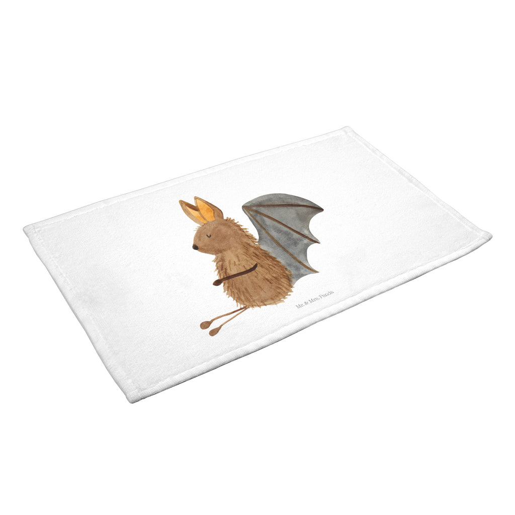 Gäste Handtuch Fledermaus sitzend Gästetuch, Reisehandtuch, Sport Handtuch, Frottier, Kinder Handtuch, Tiermotive, Gute Laune, lustige Sprüche, Tiere, Fledermaus, Fledermäuse, Motivation, entspannen