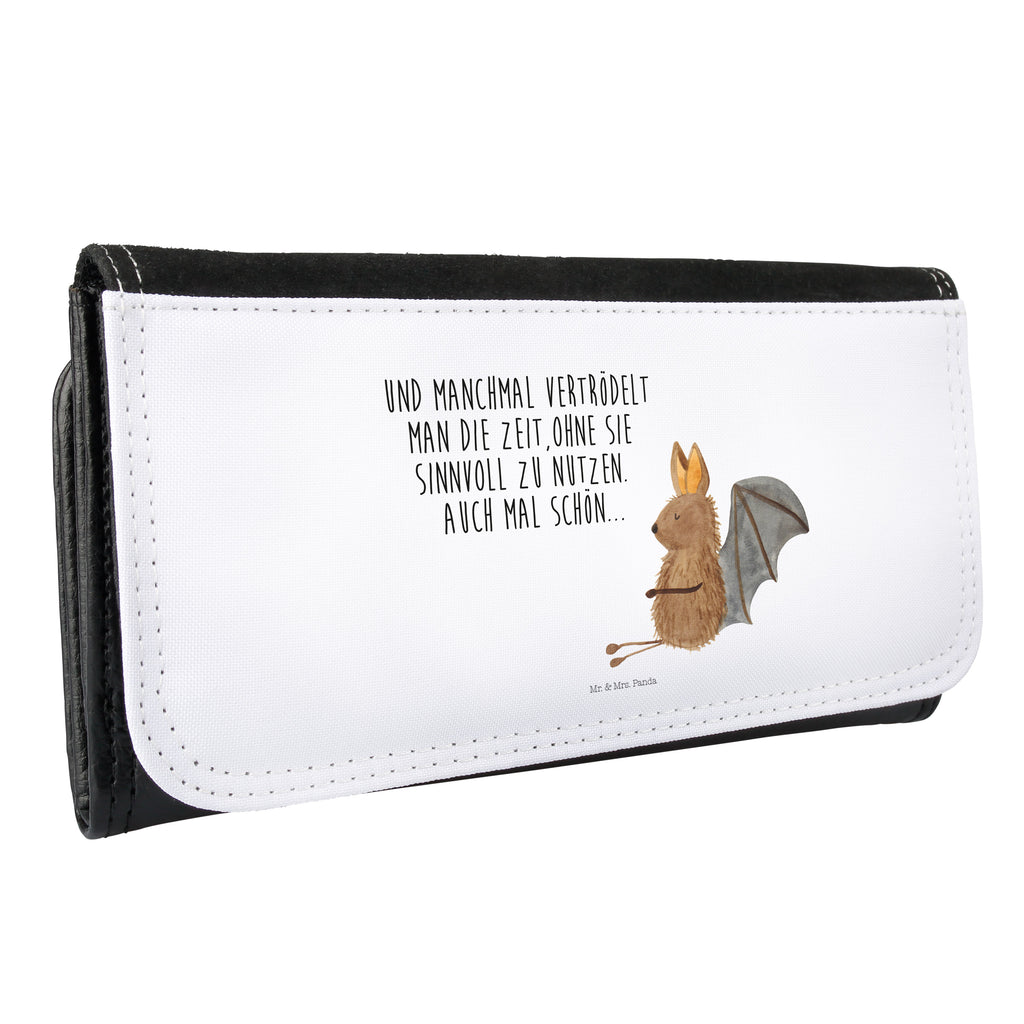 Damen Portemonnaie Fledermaus sitzend Portemonnaie, Portemonee, Geldbörse, Damen, Groß, XXL, Geldbeutel, Portemonnaies, Tiermotive, Gute Laune, lustige Sprüche, Tiere, Fledermaus, Fledermäuse, Motivation, entspannen