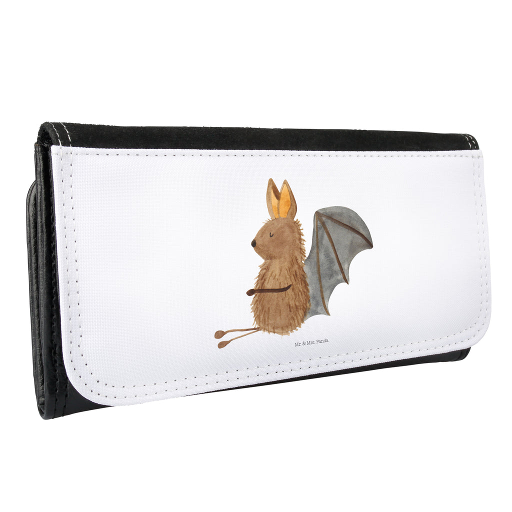 Damen Portemonnaie Fledermaus sitzend Portemonnaie, Portemonee, Geldbörse, Damen, Groß, XXL, Geldbeutel, Portemonnaies, Tiermotive, Gute Laune, lustige Sprüche, Tiere, Fledermaus, Fledermäuse, Motivation, entspannen