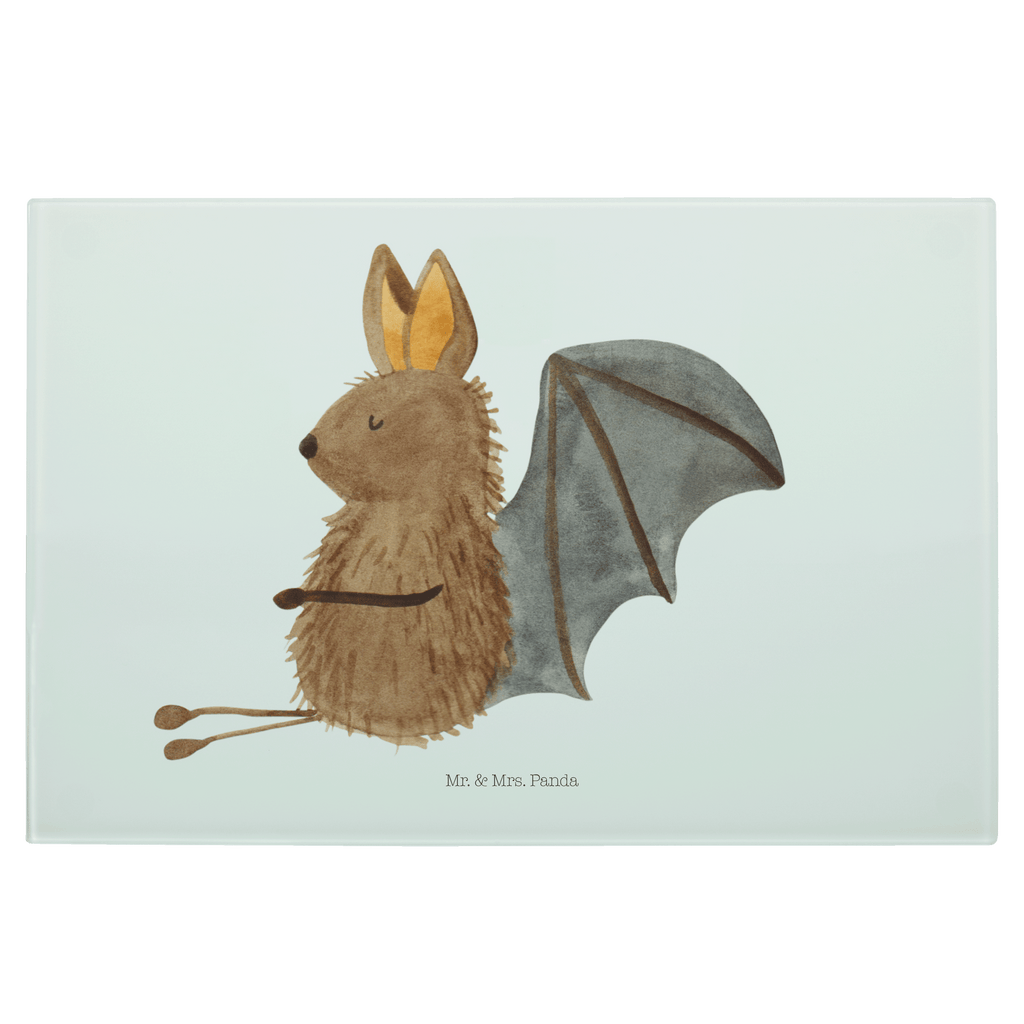 XL Glas Schneidbrett Fledermaus sitzend Glasschneidebrett, Schneidebrett, Frühstücksbrett, Küche, Tiermotive, Gute Laune, lustige Sprüche, Tiere, Fledermaus, Fledermäuse, Motivation, entspannen