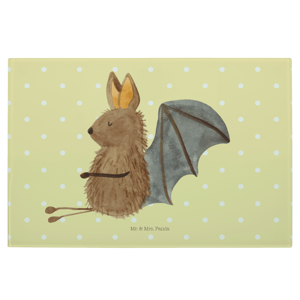 XL Glas Schneidbrett Fledermaus sitzend Glasschneidebrett, Schneidebrett, Frühstücksbrett, Küche, Tiermotive, Gute Laune, lustige Sprüche, Tiere, Fledermaus, Fledermäuse, Motivation, entspannen