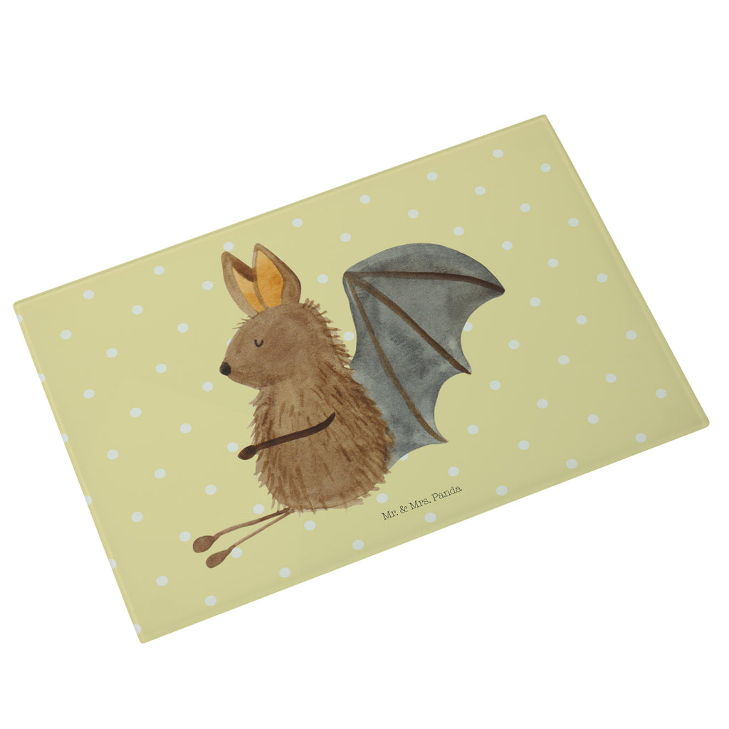XL Glas Schneidbrett Fledermaus sitzend Glasschneidebrett, Schneidebrett, Frühstücksbrett, Küche, Tiermotive, Gute Laune, lustige Sprüche, Tiere, Fledermaus, Fledermäuse, Motivation, entspannen