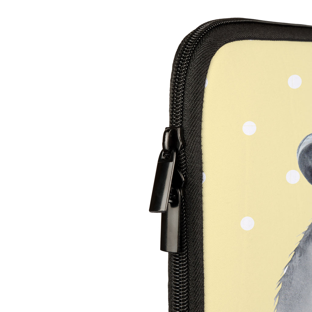 20 x 28 Notebook Tasche  Chinchilla mit Blume Notebook Tasche, Laptop, Computertasche, Tasche, Tiermotive, Gute Laune, lustige Sprüche, Tiere, Chinchilla, Chinchillas, Liebeskummer, Kummer, Depressionen, traurig sein, Chaos, Glücklichsein, Büro, Büroalltag
