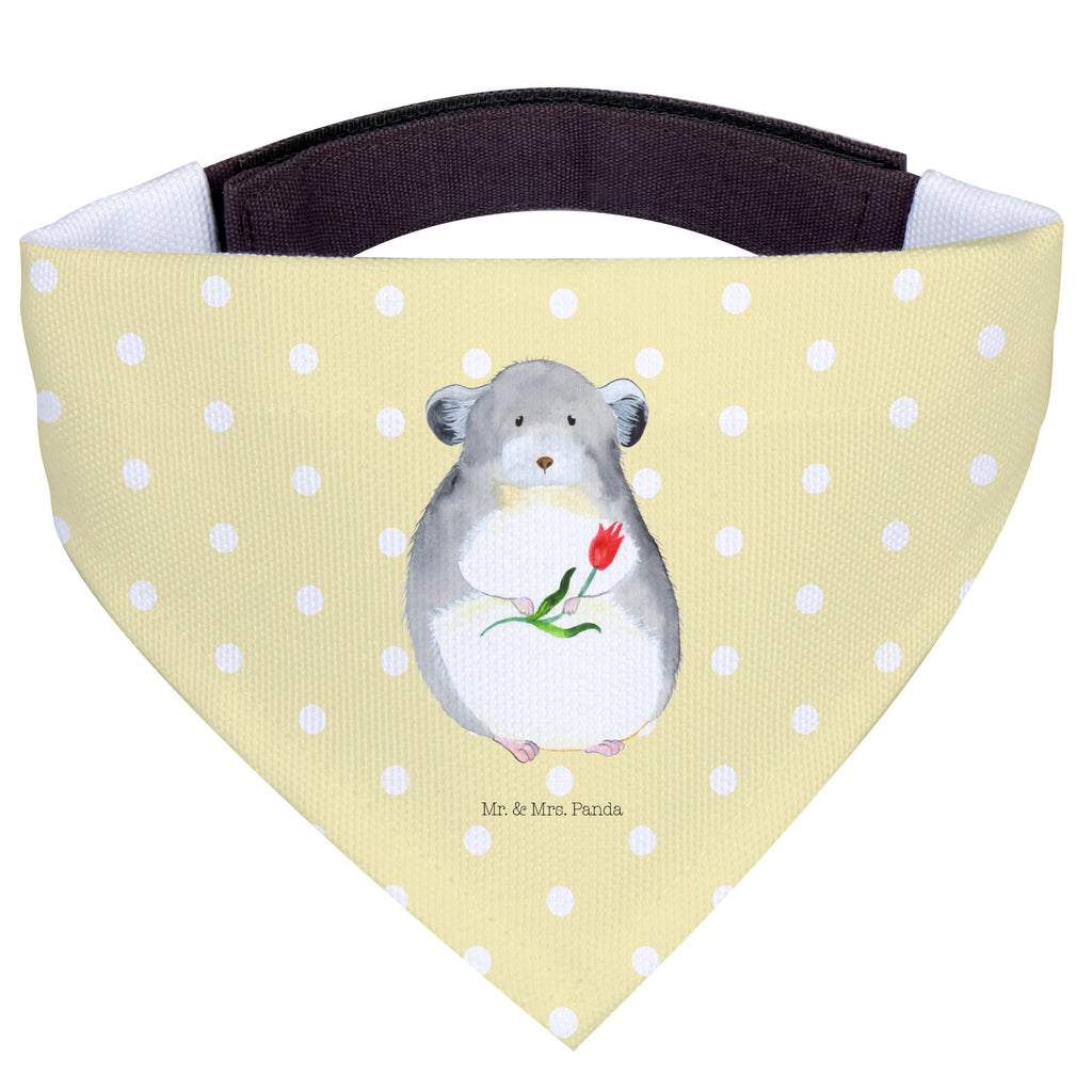 Hundehalstuch L Chinchilla mit Blume Hundehalstuch, Halstuch, Hunde, Tuch, groß, große Hunde, Tiermotive, Gute Laune, lustige Sprüche, Tiere, Chinchilla, Chinchillas, Liebeskummer, Kummer, Depressionen, traurig sein, Chaos, Glücklichsein, Büro, Büroalltag