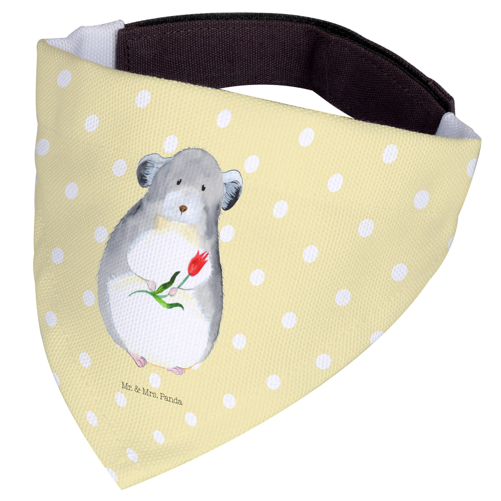 Hundehalstuch L Chinchilla mit Blume Hundehalstuch, Halstuch, Hunde, Tuch, groß, große Hunde, Tiermotive, Gute Laune, lustige Sprüche, Tiere, Chinchilla, Chinchillas, Liebeskummer, Kummer, Depressionen, traurig sein, Chaos, Glücklichsein, Büro, Büroalltag