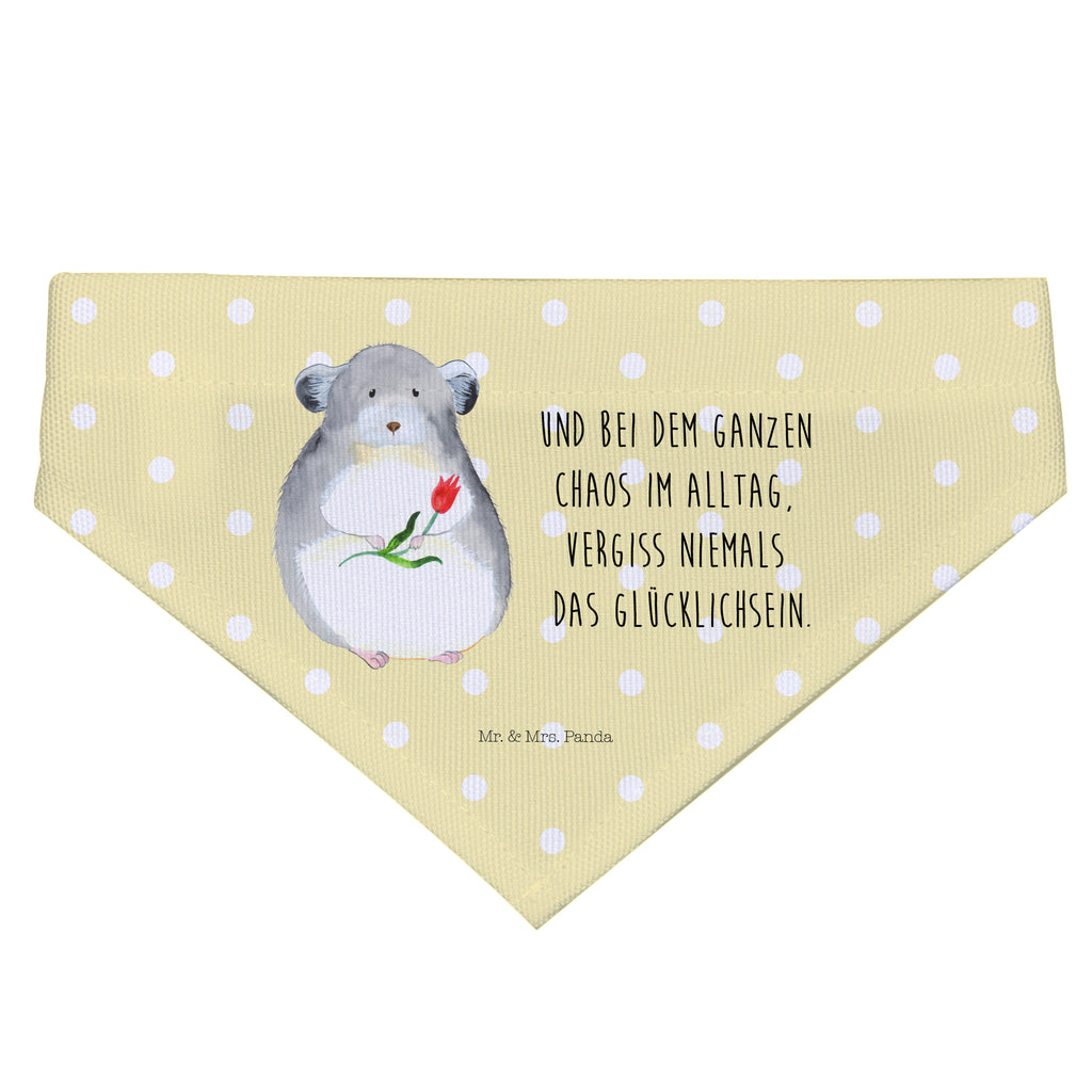 Hundehalstuch L Chinchilla mit Blume Hundehalstuch, Halstuch, Hunde, Tuch, groß, große Hunde, Tiermotive, Gute Laune, lustige Sprüche, Tiere, Chinchilla, Chinchillas, Liebeskummer, Kummer, Depressionen, traurig sein, Chaos, Glücklichsein, Büro, Büroalltag