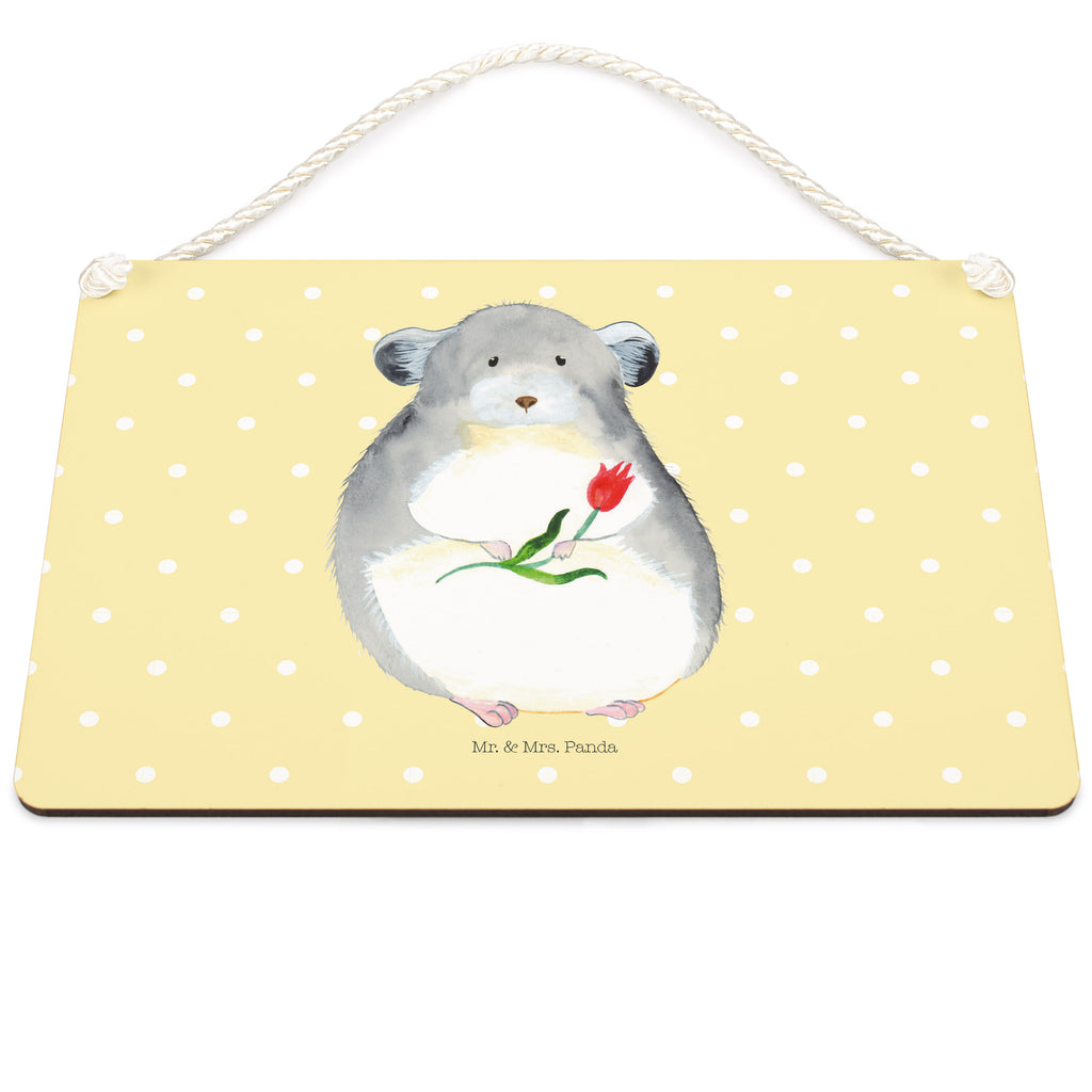 Deko Schild Chinchilla mit Blume Dekoschild, Deko Schild, Schild, Tür Schild, Türschild, Holzschild, Wandschild, Wanddeko, Tiermotive, Gute Laune, lustige Sprüche, Tiere, Chinchilla, Chinchillas, Liebeskummer, Kummer, Depressionen, traurig sein, Chaos, Glücklichsein, Büro, Büroalltag