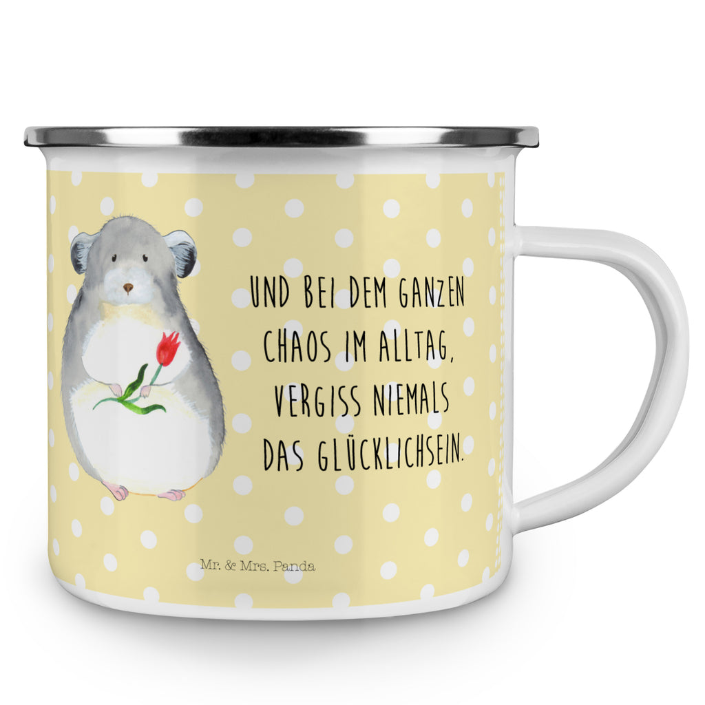 Camping Emaille Tasse Chinchilla mit Blume Campingtasse, Trinkbecher, Metalltasse, Outdoor Tasse, Emaille Trinkbecher, Blechtasse Outdoor, Emaille Campingbecher, Edelstahl Trinkbecher, Metalltasse für Camping, Kaffee Blechtasse, Camping Tasse Metall, Tiermotive, Gute Laune, lustige Sprüche, Tiere, Chinchilla, Chinchillas, Liebeskummer, Kummer, Depressionen, traurig sein, Chaos, Glücklichsein, Büro, Büroalltag