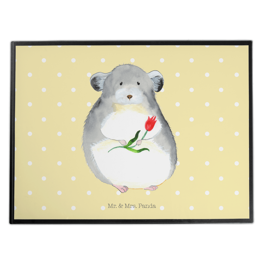 Schreibtischunterlage Chinchilla mit Blume Schreibunterlage, Schreibtischauflage, Bürobedarf, Büroartikel, Schreibwaren, Schreibtisch Unterlagen, Schreibtischunterlage Groß, Tiermotive, Gute Laune, lustige Sprüche, Tiere, Chinchilla, Chinchillas, Liebeskummer, Kummer, Depressionen, traurig sein, Chaos, Glücklichsein, Büro, Büroalltag