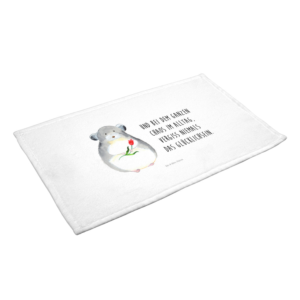 50 x 100 Handtuch Chinchilla mit Blume Handtuch, Badehandtuch, Badezimmer, Handtücher, groß, Kinder, Baby, Tiermotive, Gute Laune, lustige Sprüche, Tiere, Chinchilla, Chinchillas, Liebeskummer, Kummer, Depressionen, traurig sein, Chaos, Glücklichsein, Büro, Büroalltag