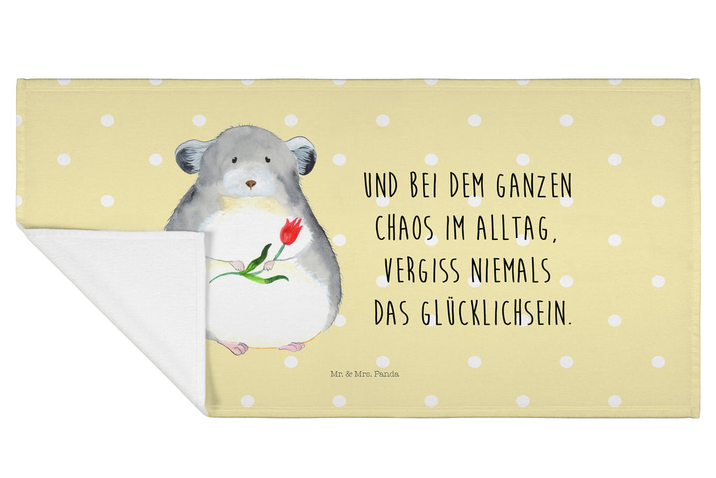 50 x 100 Handtuch Chinchilla mit Blume Handtuch, Badehandtuch, Badezimmer, Handtücher, groß, Kinder, Baby, Tiermotive, Gute Laune, lustige Sprüche, Tiere, Chinchilla, Chinchillas, Liebeskummer, Kummer, Depressionen, traurig sein, Chaos, Glücklichsein, Büro, Büroalltag