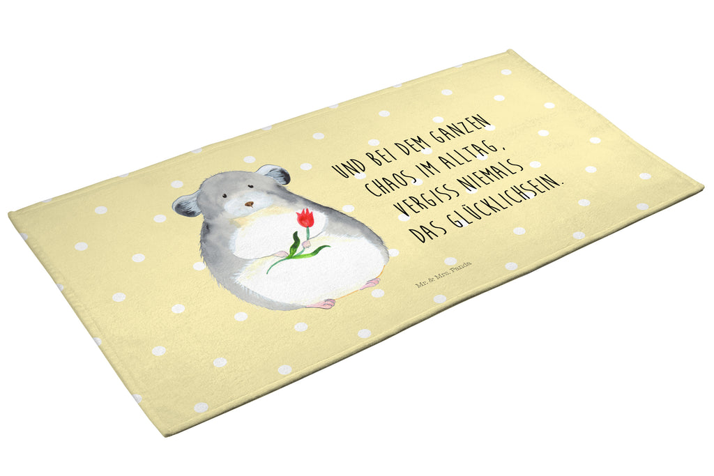 50 x 100 Handtuch Chinchilla mit Blume Handtuch, Badehandtuch, Badezimmer, Handtücher, groß, Kinder, Baby, Tiermotive, Gute Laune, lustige Sprüche, Tiere, Chinchilla, Chinchillas, Liebeskummer, Kummer, Depressionen, traurig sein, Chaos, Glücklichsein, Büro, Büroalltag