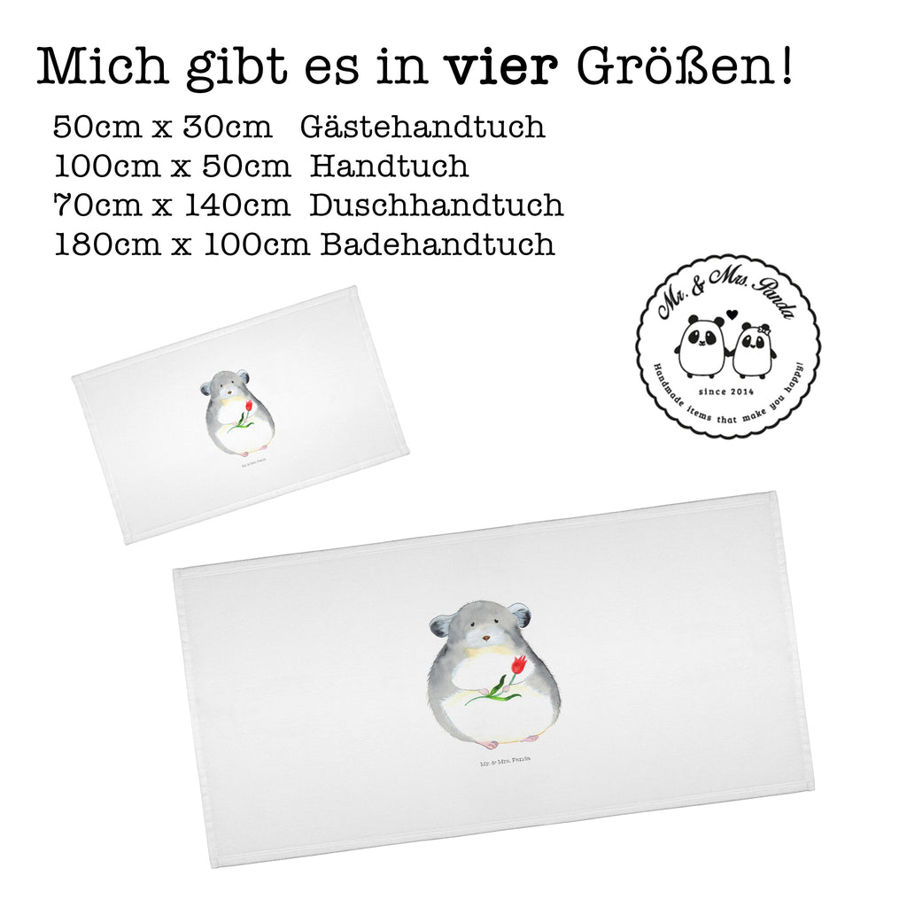 50 x 100 Handtuch Chinchilla mit Blume Handtuch, Badehandtuch, Badezimmer, Handtücher, groß, Kinder, Baby, Tiermotive, Gute Laune, lustige Sprüche, Tiere, Chinchilla, Chinchillas, Liebeskummer, Kummer, Depressionen, traurig sein, Chaos, Glücklichsein, Büro, Büroalltag