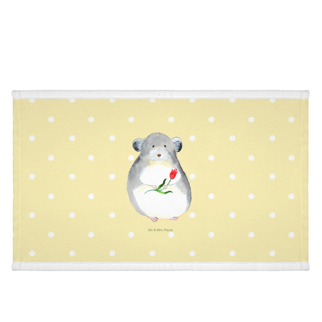 50 x 100 Handtuch Chinchilla mit Blume Handtuch, Badehandtuch, Badezimmer, Handtücher, groß, Kinder, Baby, Tiermotive, Gute Laune, lustige Sprüche, Tiere, Chinchilla, Chinchillas, Liebeskummer, Kummer, Depressionen, traurig sein, Chaos, Glücklichsein, Büro, Büroalltag