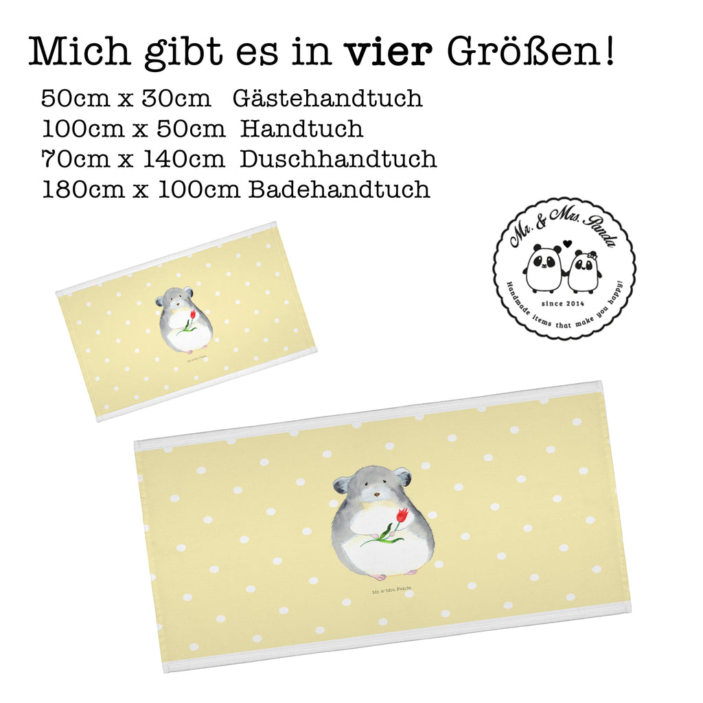 50 x 100 Handtuch Chinchilla mit Blume Handtuch, Badehandtuch, Badezimmer, Handtücher, groß, Kinder, Baby, Tiermotive, Gute Laune, lustige Sprüche, Tiere, Chinchilla, Chinchillas, Liebeskummer, Kummer, Depressionen, traurig sein, Chaos, Glücklichsein, Büro, Büroalltag