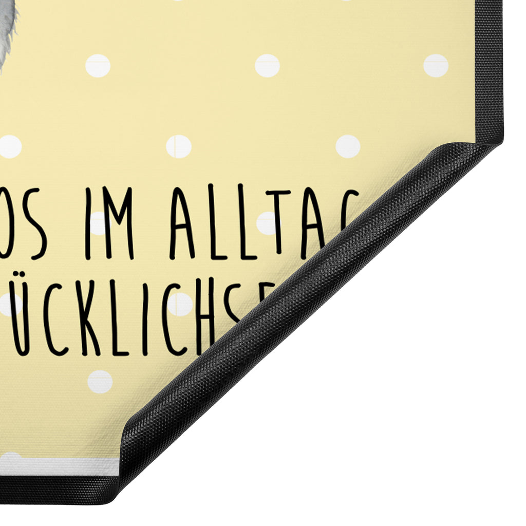 Fußmatte Chinchilla mit Blume Chinchilla, Chinchillas, Liebeskummer, Kummer, Depressionen, traurig sein, Chaos, Glücklichsein, Büro, Büroalltag Türvorleger, Schmutzmatte, Fußabtreter, Matte, Schmutzfänger, Fußabstreifer, Schmutzfangmatte, Türmatte, Motivfußmatte,  Haustürmatte, Vorleger  süße Tiermotive, gute Laune, lustige Sprüche, Tiere