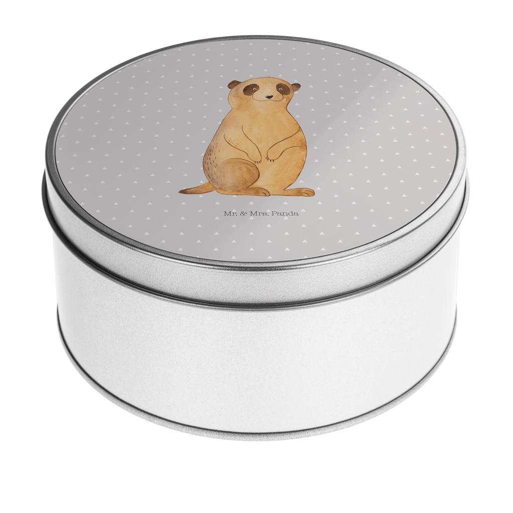 Blechdose rund Erdmännchen Metalldose, Keksdose, Dose, Vorratsdose, Geschenkbox, Afrika, Wildtiere, Erdmännchen, Reisen, Spruch, Weltreise, Afrikareise, Roadtrip, Traveling