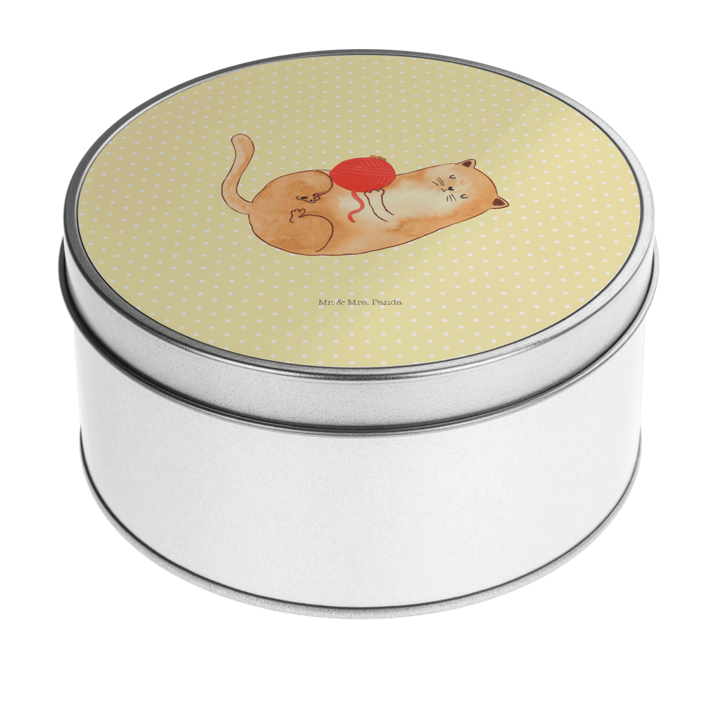 Blechdose rund Katzen Wollknäul Metalldose, Keksdose, Dose, Vorratsdose, Geschenkbox, Katze, Katzenmotiv, Katzenfan, Katzendeko, Katzenfreund, Katzenliebhaber, Katzenprodukte, Katzenartikel, Katzenaccessoires, Katzensouvenirs, Katzenliebhaberprodukte, Katzenmotive, Katzen, Kater, Mietze, Cat, Cats, Katzenhalter, Katzenbesitzerin, Haustier, Wollknäuel, Wolle, Spielen, Spiel, verspielt
