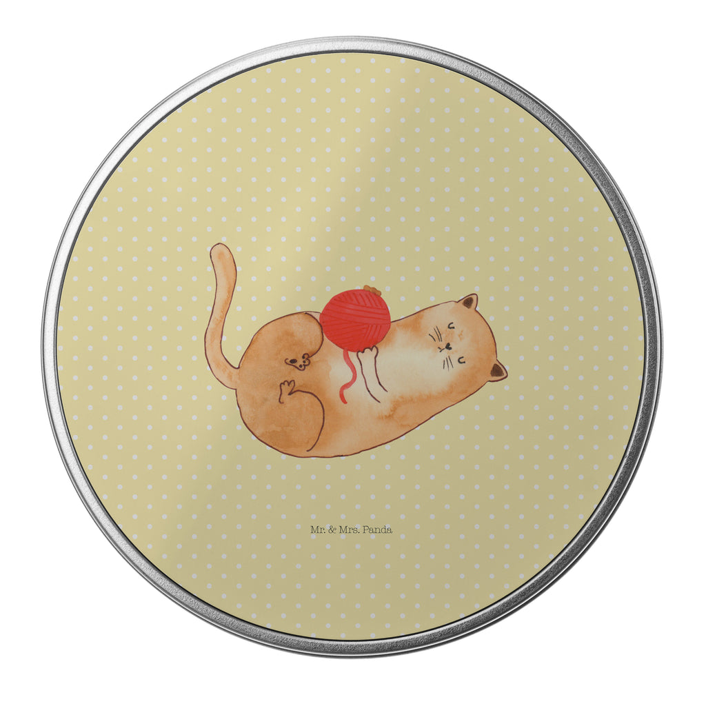 Blechdose rund Katzen Wollknäul Metalldose, Keksdose, Dose, Vorratsdose, Geschenkbox, Katze, Katzenmotiv, Katzenfan, Katzendeko, Katzenfreund, Katzenliebhaber, Katzenprodukte, Katzenartikel, Katzenaccessoires, Katzensouvenirs, Katzenliebhaberprodukte, Katzenmotive, Katzen, Kater, Mietze, Cat, Cats, Katzenhalter, Katzenbesitzerin, Haustier, Wollknäuel, Wolle, Spielen, Spiel, verspielt