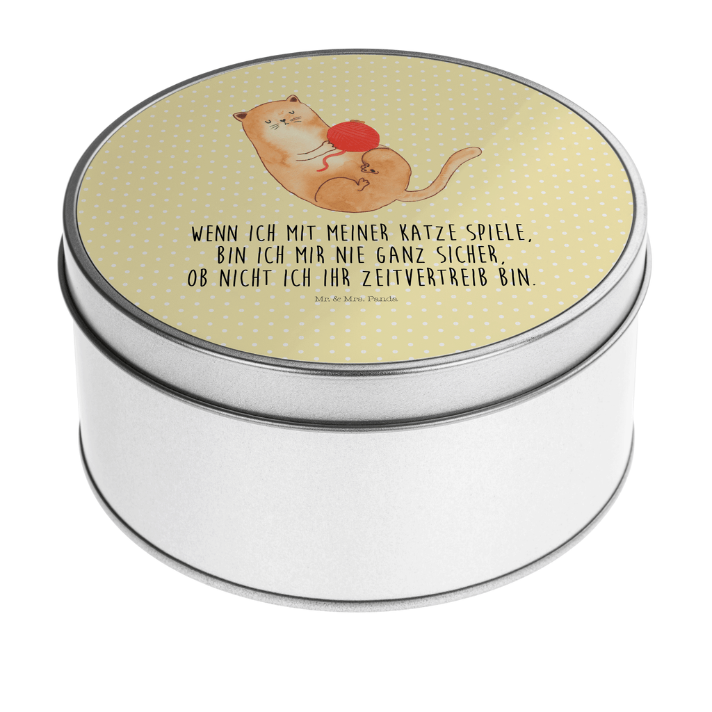 Blechdose rund Katzen Wollknäul Metalldose, Keksdose, Dose, Vorratsdose, Geschenkbox, Katze, Katzenmotiv, Katzenfan, Katzendeko, Katzenfreund, Katzenliebhaber, Katzenprodukte, Katzenartikel, Katzenaccessoires, Katzensouvenirs, Katzenliebhaberprodukte, Katzenmotive, Katzen, Kater, Mietze, Cat, Cats, Katzenhalter, Katzenbesitzerin, Haustier, Wollknäuel, Wolle, Spielen, Spiel, verspielt