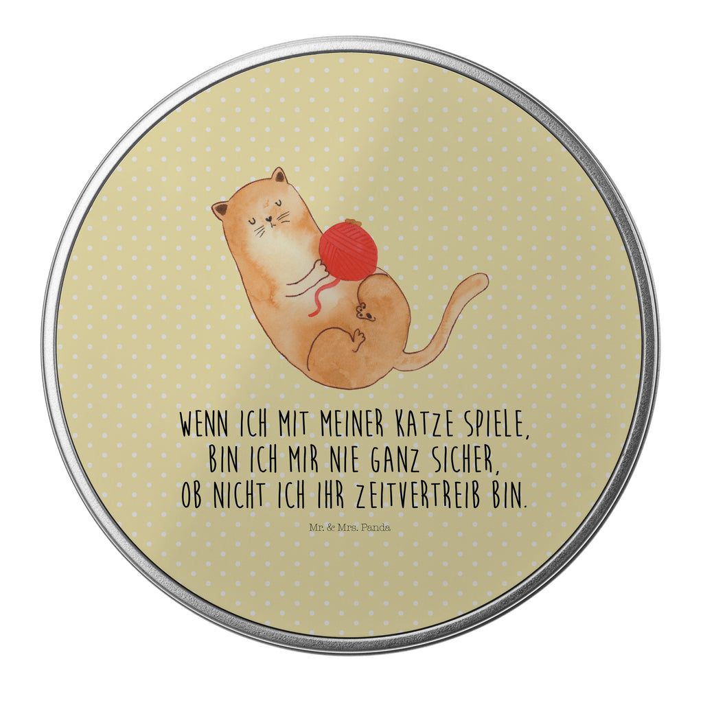 Blechdose rund Katzen Wollknäul Metalldose, Keksdose, Dose, Vorratsdose, Geschenkbox, Katze, Katzenmotiv, Katzenfan, Katzendeko, Katzenfreund, Katzenliebhaber, Katzenprodukte, Katzenartikel, Katzenaccessoires, Katzensouvenirs, Katzenliebhaberprodukte, Katzenmotive, Katzen, Kater, Mietze, Cat, Cats, Katzenhalter, Katzenbesitzerin, Haustier, Wollknäuel, Wolle, Spielen, Spiel, verspielt