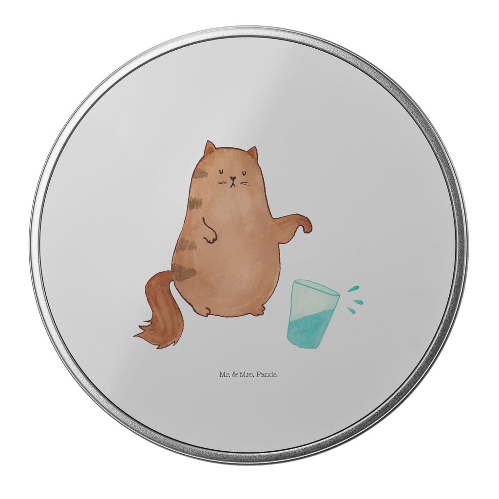 Blechdose rund Katze Wasserglas Metalldose, Keksdose, Dose, Vorratsdose, Geschenkbox, Katze, Katzenmotiv, Katzenfan, Katzendeko, Katzenfreund, Katzenliebhaber, Katzenprodukte, Katzenartikel, Katzenaccessoires, Katzensouvenirs, Katzenliebhaberprodukte, Katzenmotive, Katzen, Kater, Mietze, Cat, Cats, Katzenhalter, Katzenbesitzerin, Haustier, Wasser, Glas