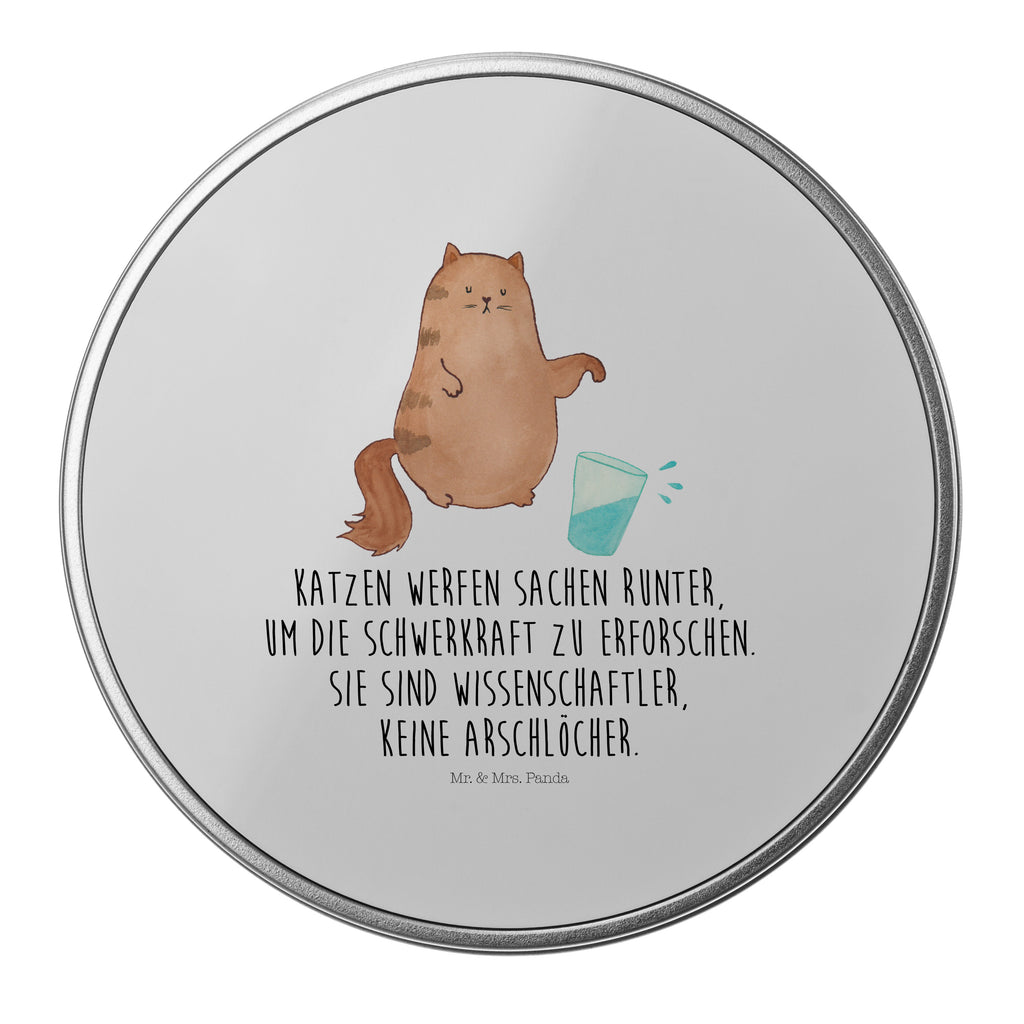 Blechdose rund Katze Wasserglas Metalldose, Keksdose, Dose, Vorratsdose, Geschenkbox, Katze, Katzenmotiv, Katzenfan, Katzendeko, Katzenfreund, Katzenliebhaber, Katzenprodukte, Katzenartikel, Katzenaccessoires, Katzensouvenirs, Katzenliebhaberprodukte, Katzenmotive, Katzen, Kater, Mietze, Cat, Cats, Katzenhalter, Katzenbesitzerin, Haustier, Wasser, Glas