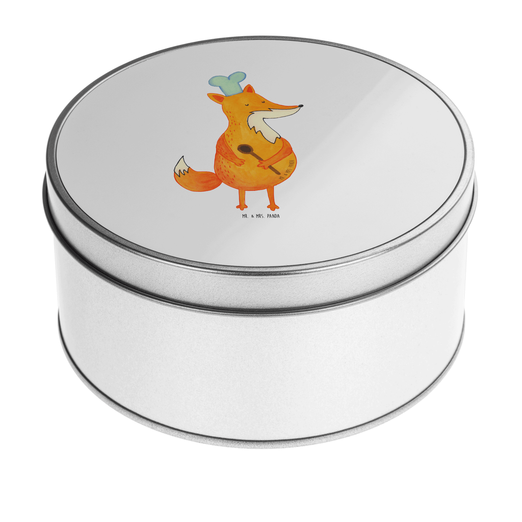Blechdose rund Fuchs Koch Metalldose, Keksdose, Dose, Vorratsdose, Geschenkbox, Fuchs, Füchse, Koch Geschenk, Küche Spruch, Küche Deko, Köche, Bäcker, Party Spruch, Spruch lustig, witzig