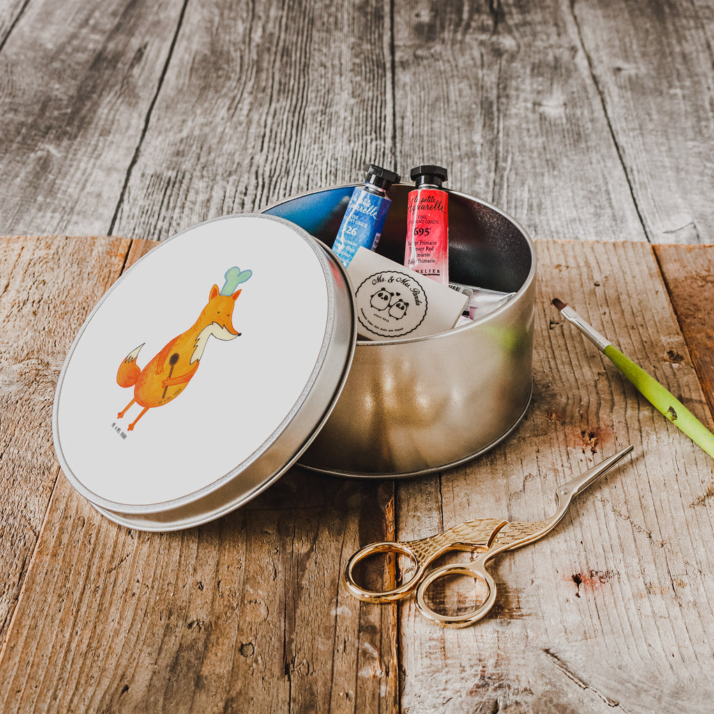 Blechdose rund Fuchs Koch Metalldose, Keksdose, Dose, Vorratsdose, Geschenkbox, Fuchs, Füchse, Koch Geschenk, Küche Spruch, Küche Deko, Köche, Bäcker, Party Spruch, Spruch lustig, witzig