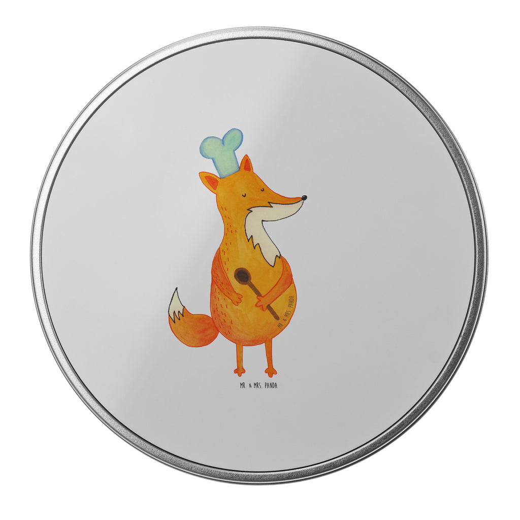 Blechdose rund Fuchs Koch Metalldose, Keksdose, Dose, Vorratsdose, Geschenkbox, Fuchs, Füchse, Koch Geschenk, Küche Spruch, Küche Deko, Köche, Bäcker, Party Spruch, Spruch lustig, witzig