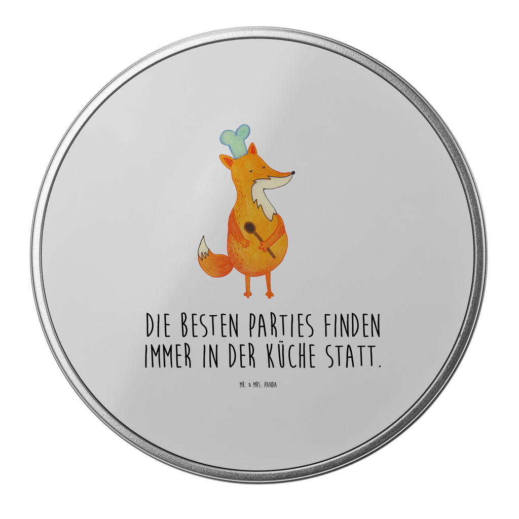 Blechdose rund Fuchs Koch Metalldose, Keksdose, Dose, Vorratsdose, Geschenkbox, Fuchs, Füchse, Koch Geschenk, Küche Spruch, Küche Deko, Köche, Bäcker, Party Spruch, Spruch lustig, witzig