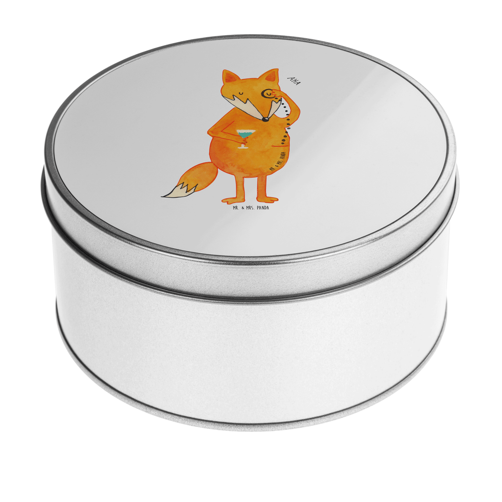 Blechdose rund Fuchs Lord Metalldose, Keksdose, Dose, Vorratsdose, Geschenkbox, Fuchs, Füchse, tröstende Worte, Spruch lustig, Liebeskummer Geschenk, Motivation Spruch, Problemlösung