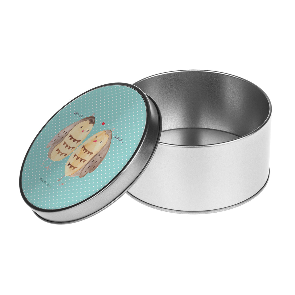 Blechdose rund Eule Liebe Metalldose, Keksdose, Dose, Vorratsdose, Geschenkbox, Eule, Eule Deko, Liebe, Hochzeit Spruch, Owl, All you need is love, Liebe Spruch, Freundin Geschenk, Freund, Wortspiel lustig