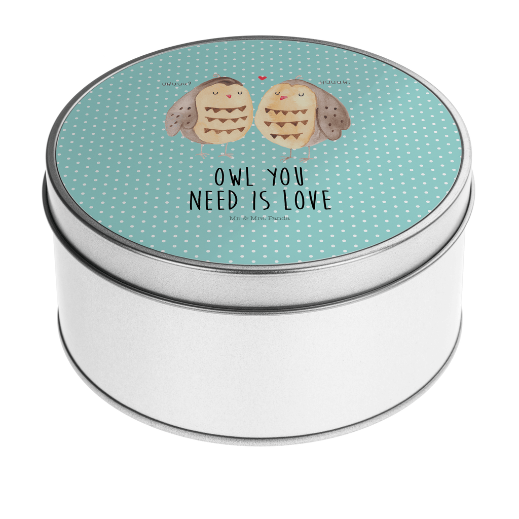 Blechdose rund Eule Liebe Metalldose, Keksdose, Dose, Vorratsdose, Geschenkbox, Eule, Eule Deko, Liebe, Hochzeit Spruch, Owl, All you need is love, Liebe Spruch, Freundin Geschenk, Freund, Wortspiel lustig