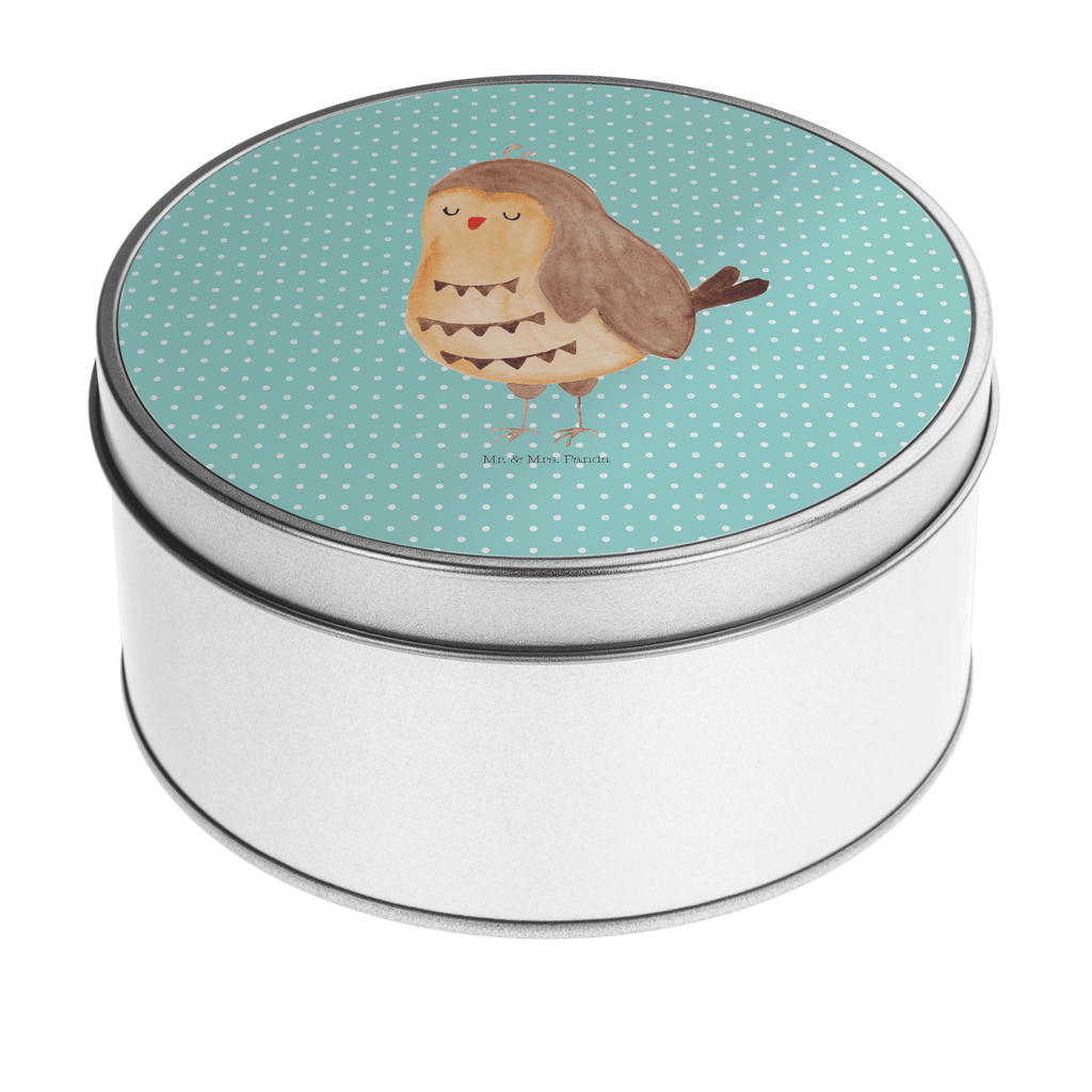 Blechdose rund Eule Zufrieden Metalldose, Keksdose, Dose, Vorratsdose, Geschenkbox, Eule, Eule Spruch, Eule deko, Owl, Liebe Spruch, Romantisch, Wortspiel lustig, Spruch schön, Geschenk Hochzeitstag