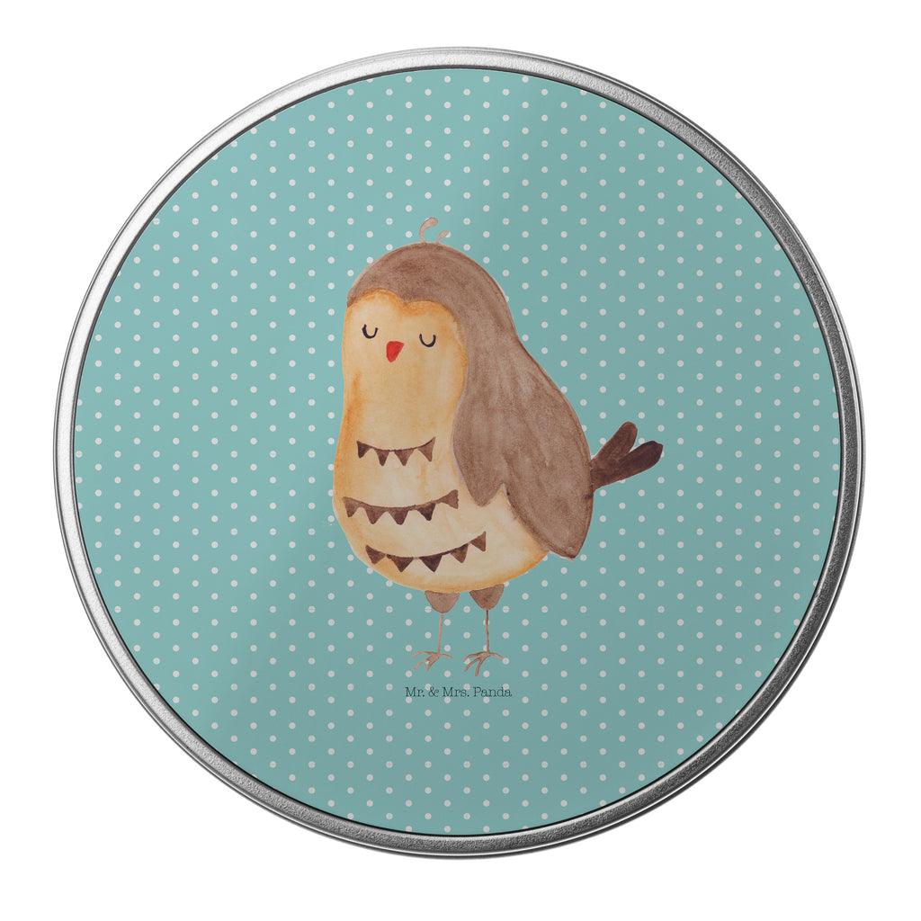 Blechdose rund Eule Zufrieden Metalldose, Keksdose, Dose, Vorratsdose, Geschenkbox, Eule, Eule Spruch, Eule deko, Owl, Liebe Spruch, Romantisch, Wortspiel lustig, Spruch schön, Geschenk Hochzeitstag