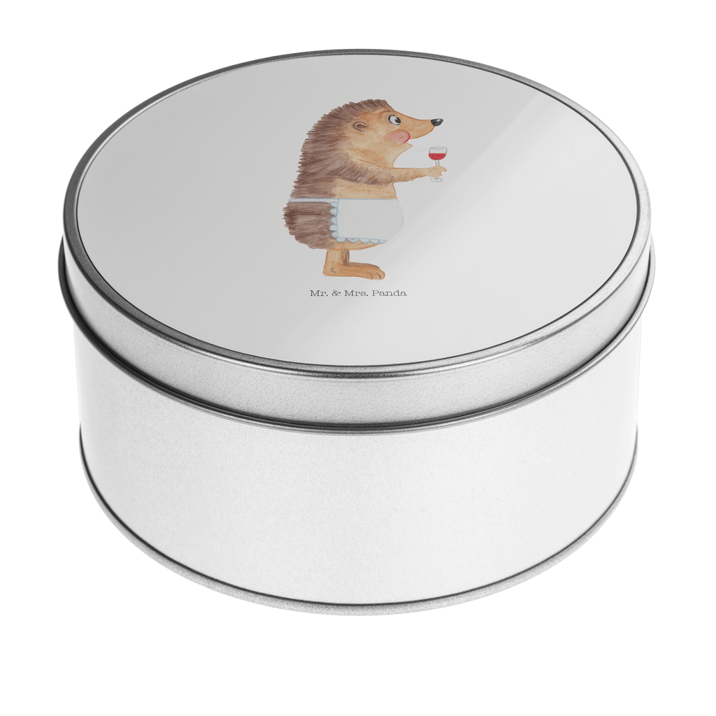 Blechdose rund Igel mit Wein Metalldose, Keksdose, Dose, Vorratsdose, Geschenkbox, Tiermotive, Gute Laune, lustige Sprüche, Tiere, Wein Spruch, Igel, Geschenk Weintrinker, Geschenk Weinliebhaber, Wein Deko, Weinglas, Rotwein, Weißwein, Wein trinken