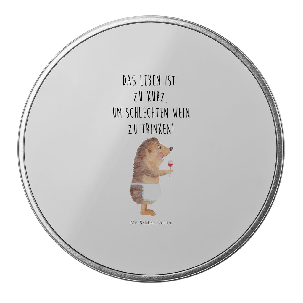 Blechdose rund Igel mit Wein Metalldose, Keksdose, Dose, Vorratsdose, Geschenkbox, Tiermotive, Gute Laune, lustige Sprüche, Tiere, Wein Spruch, Igel, Geschenk Weintrinker, Geschenk Weinliebhaber, Wein Deko, Weinglas, Rotwein, Weißwein, Wein trinken