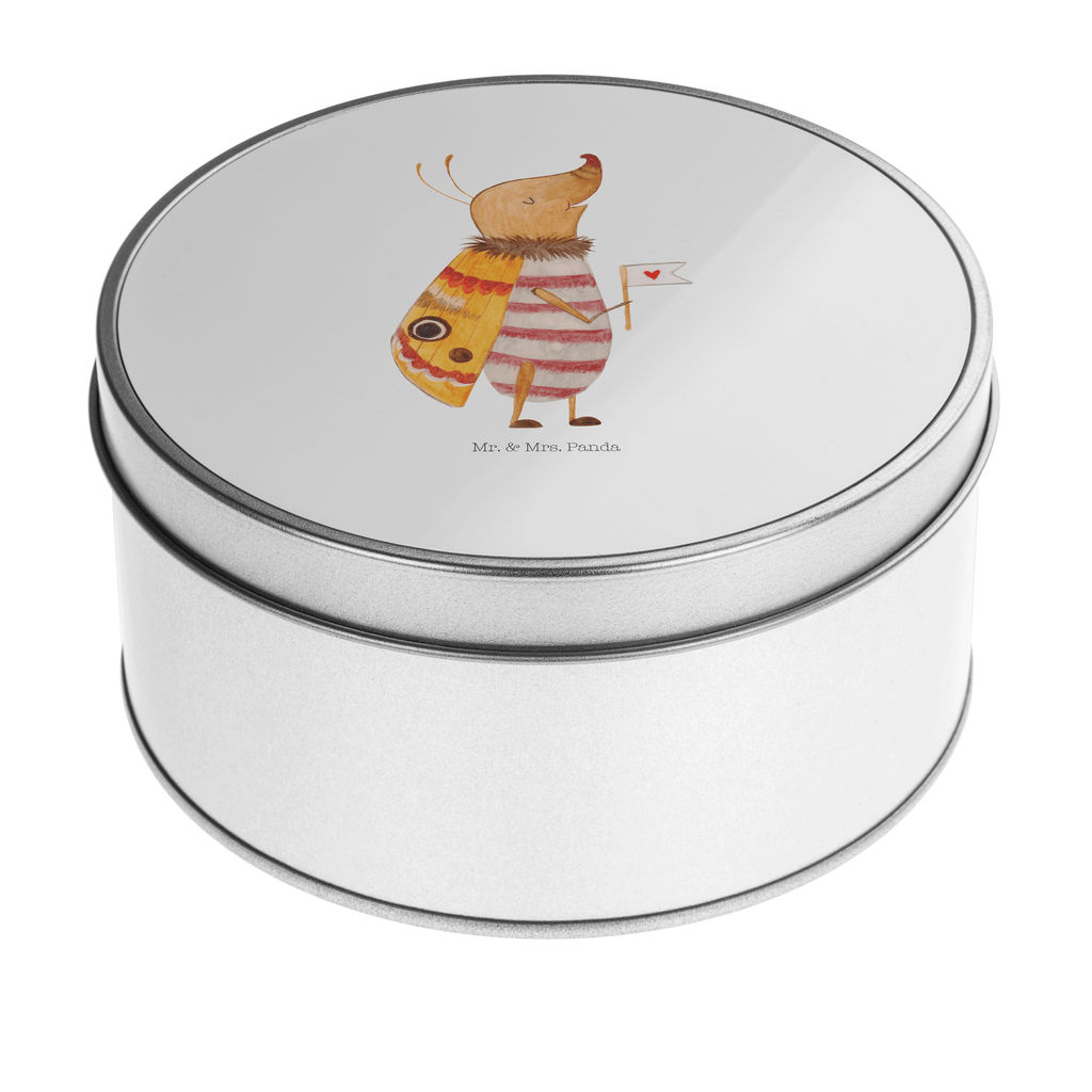 Blechdose rund Nachtfalter mit Fähnchen Metalldose, Keksdose, Dose, Vorratsdose, Geschenkbox, Tiermotive, Gute Laune, lustige Sprüche, Tiere, Nachtfalter, Käfer, Spruch lustig, Spruch witzig, süß, niedlich, Küche Deko, Was kostet die Welt