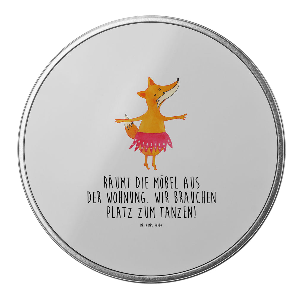 Blechdose rund Fuchs Ballerina Metalldose, Keksdose, Dose, Vorratsdose, Geschenkbox, Fuchs, Fuchs Spruch, Füchse, Füchsin, Ballerina, Ballett, Tänzerin, Tanzen, Party, Einladung, Geburtstag