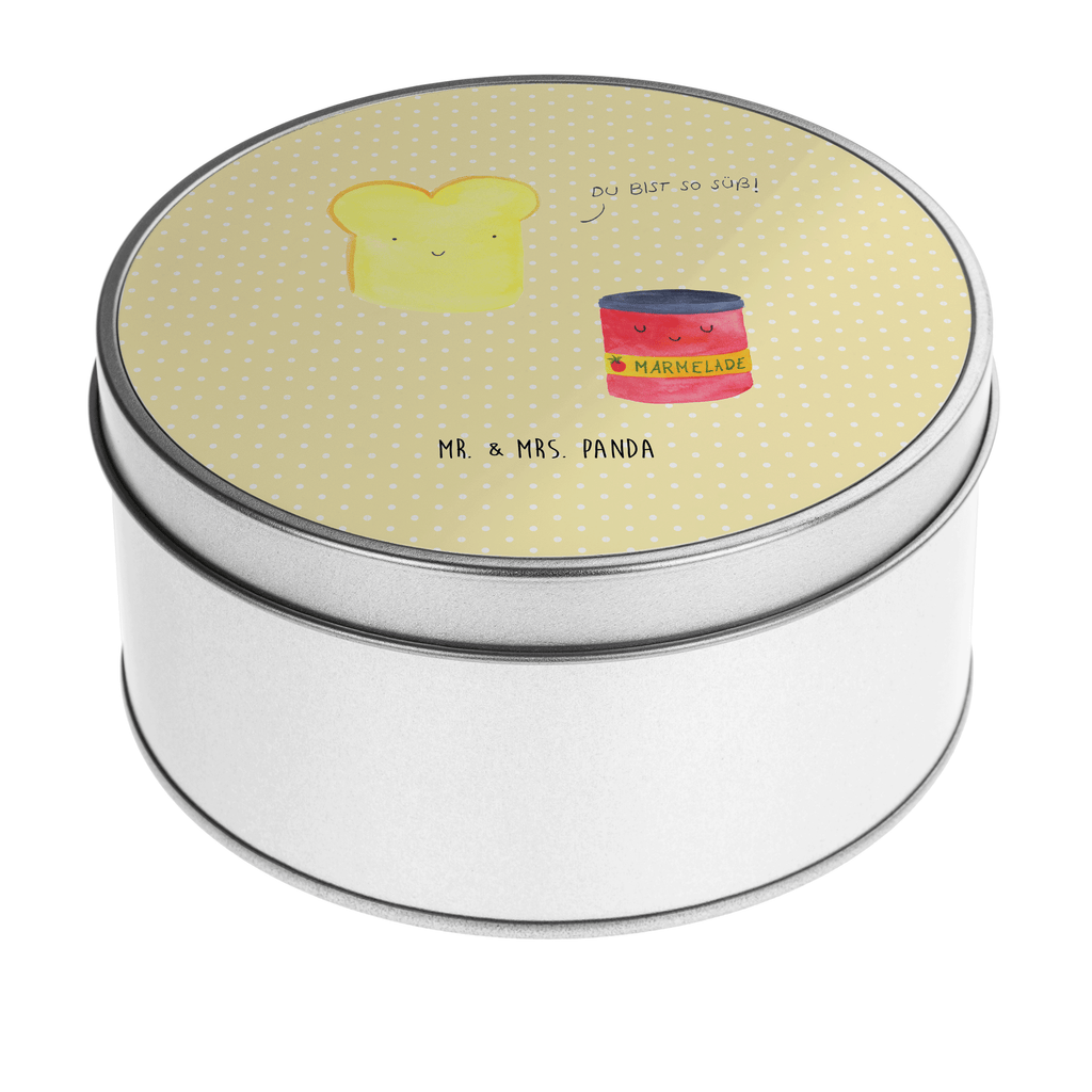 Blechdose rund Toast & Marmelade Metalldose, Keksdose, Dose, Vorratsdose, Geschenkbox, Tiermotive, Gute Laune, lustige Sprüche, Tiere, Toast, Marmelade, Dreamteam, süße Postkarte, süß, Küche Deko, Küche Spruch, Frühstück Einladung, Brot, Toastbrot