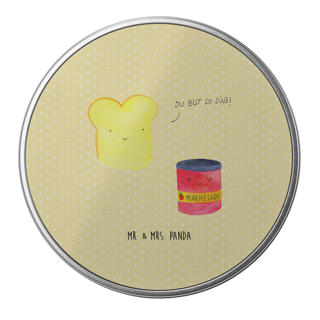 Blechdose rund Toast & Marmelade Metalldose, Keksdose, Dose, Vorratsdose, Geschenkbox, Tiermotive, Gute Laune, lustige Sprüche, Tiere, Toast, Marmelade, Dreamteam, süße Postkarte, süß, Küche Deko, Küche Spruch, Frühstück Einladung, Brot, Toastbrot
