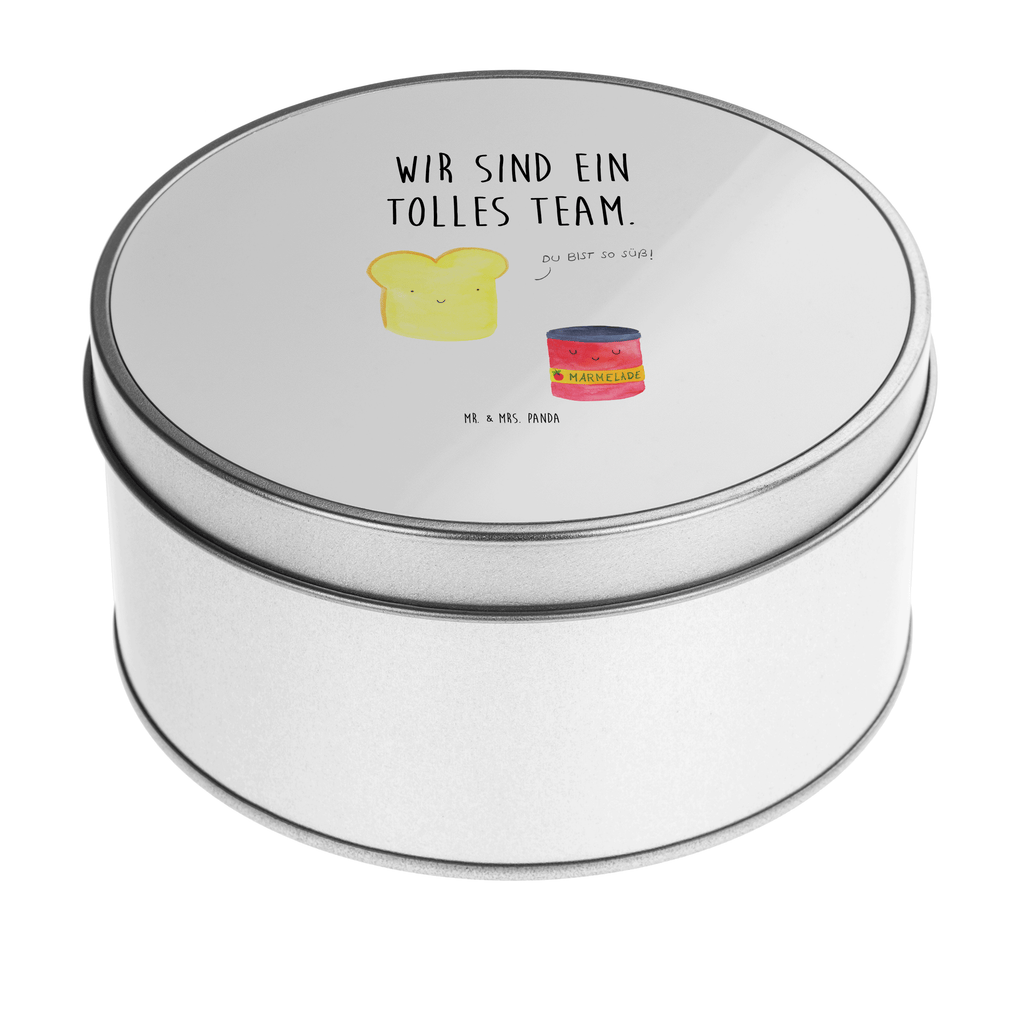 Blechdose rund Toast & Marmelade Metalldose, Keksdose, Dose, Vorratsdose, Geschenkbox, Tiermotive, Gute Laune, lustige Sprüche, Tiere, Toast, Marmelade, Dreamteam, süße Postkarte, süß, Küche Deko, Küche Spruch, Frühstück Einladung, Brot, Toastbrot