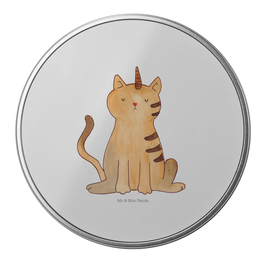 Blechdose rund Einhorn Katze Metalldose, Keksdose, Dose, Vorratsdose, Geschenkbox, Einhorn, Einhörner, Einhorn Deko, Pegasus, Unicorn, Katzer, Mieze, Regenbogen, Glitzer, Einhornpower, Erwachsenwerden, Katze, Katzenhorn, Einhornkatze, Kittyhorn