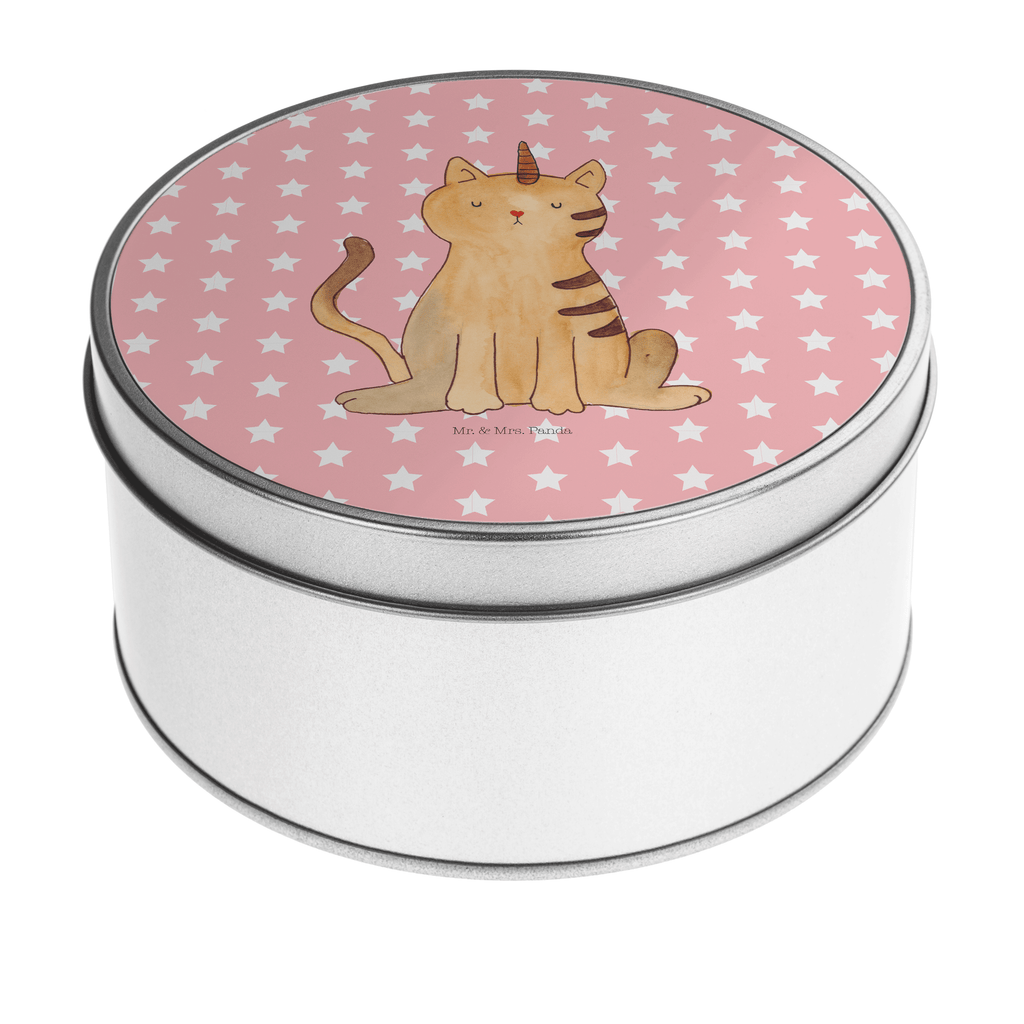 Blechdose rund Einhorn Katze Metalldose, Keksdose, Dose, Vorratsdose, Geschenkbox, Einhorn, Einhörner, Einhorn Deko, Pegasus, Unicorn, Katzer, Mieze, Regenbogen, Glitzer, Einhornpower, Erwachsenwerden, Katze, Katzenhorn, Einhornkatze, Kittyhorn