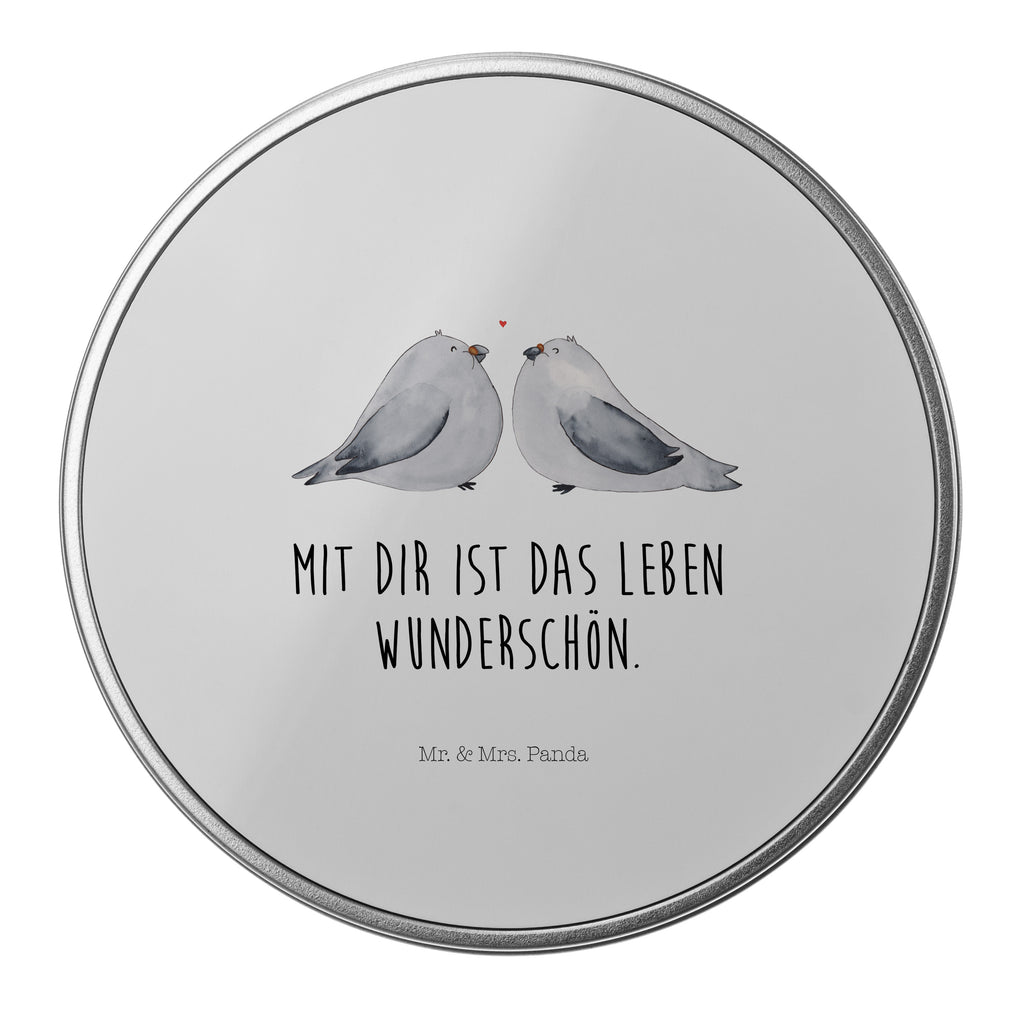 Blechdose rund Turteltauben Liebe Metalldose, Keksdose, Dose, Vorratsdose, Geschenkbox, Liebe, Partner, Freund, Freundin, Ehemann, Ehefrau, Heiraten, Verlobung, Heiratsantrag, Liebesgeschenk, Jahrestag, Hocheitstag, Turteltauben, Turteltäubchen, Tauben, Verliebt, Verlobt, Verheiratet, Geschenk Freundin, Geschenk Freund, Liebesbeweis, Hochzeitstag, Geschenk Hochzeit